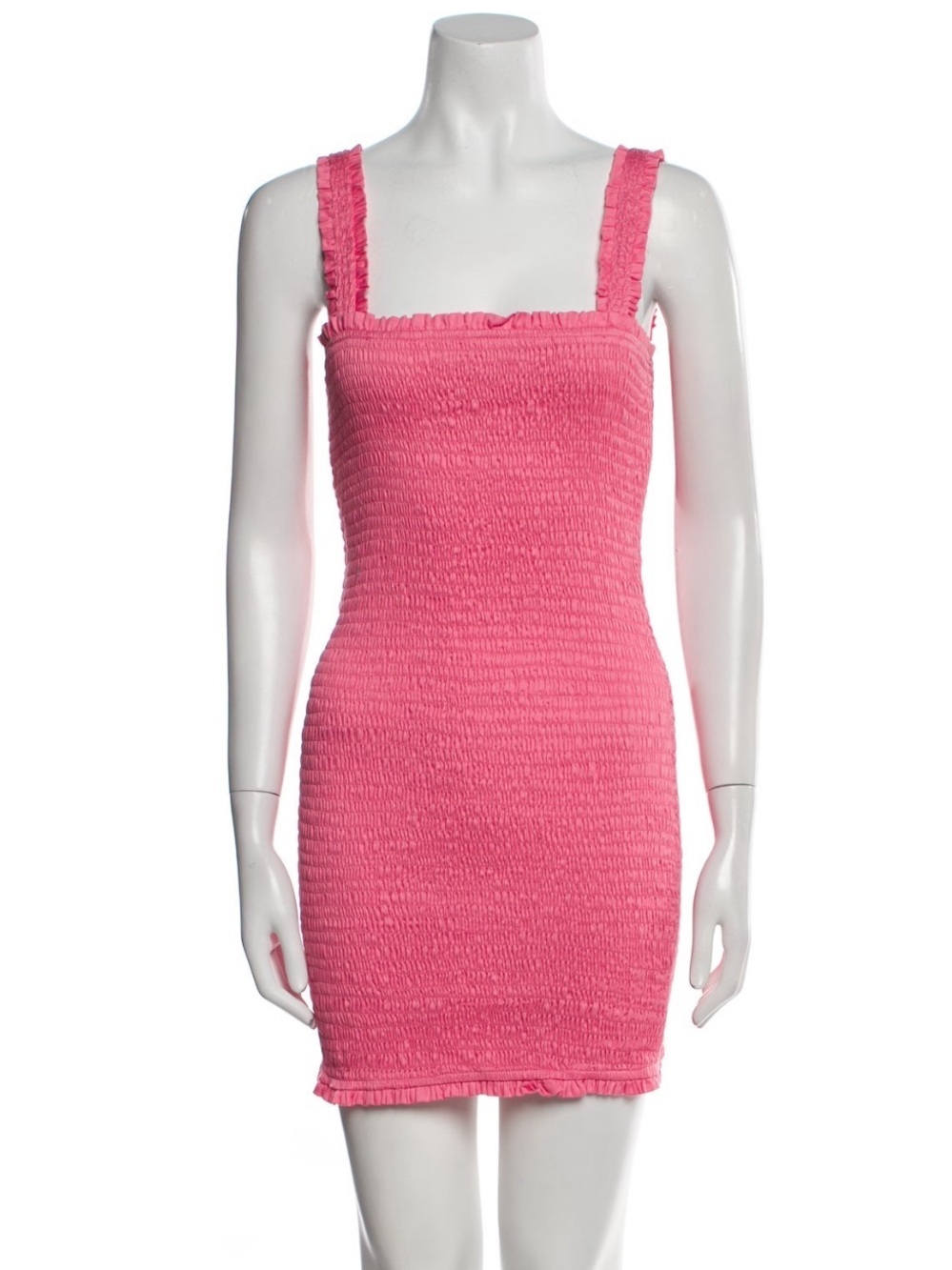 NWT Mikoh Bubblegum Pink Smocked Mini Dress